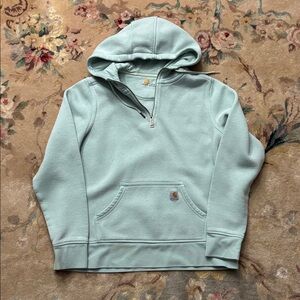 Carhartt Light Teal Hoodie Sweatshirt